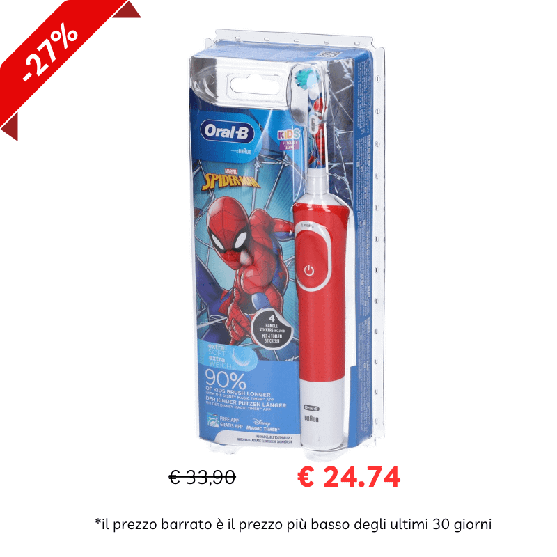 Oral-B® Kids 3+ Anni Spazzolino Elettrico Spiderman