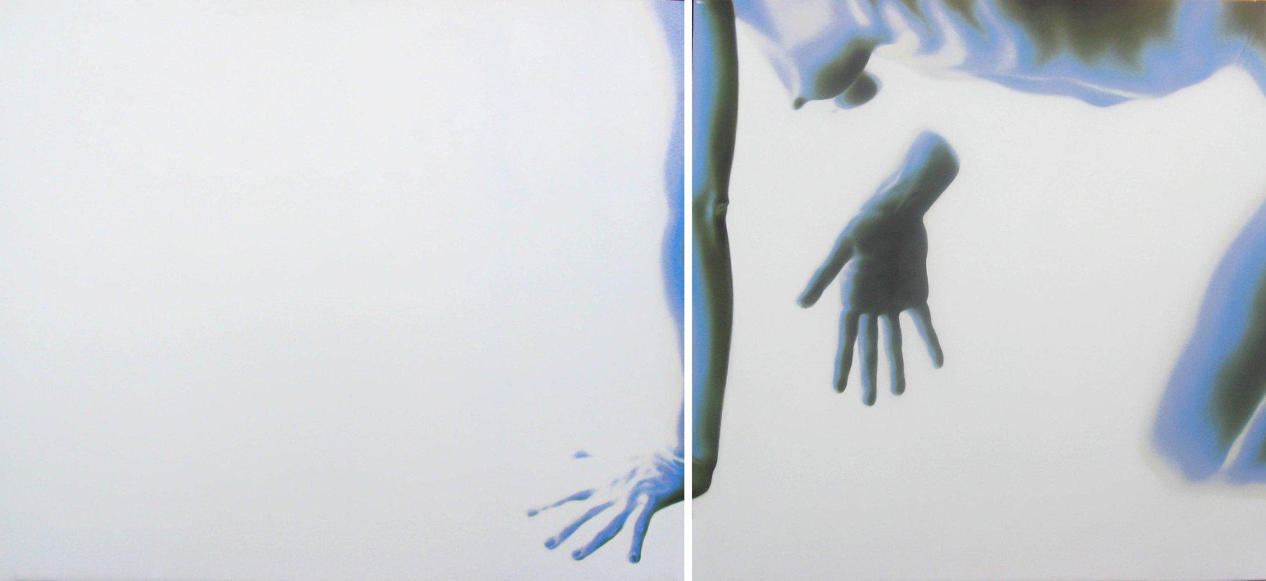220 x 100 cm, dittico, olio su tela, 2005