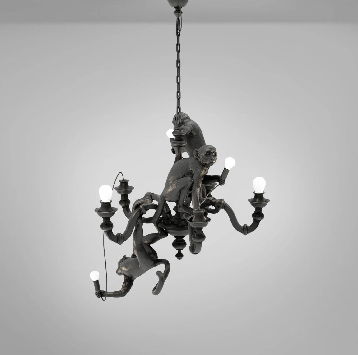 Monkey Chandelier Lampadario