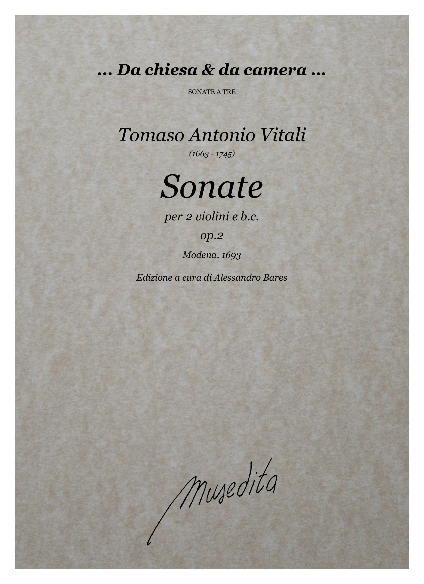 T.A.Vitali: Sonate op.2 (Modena, 1693)