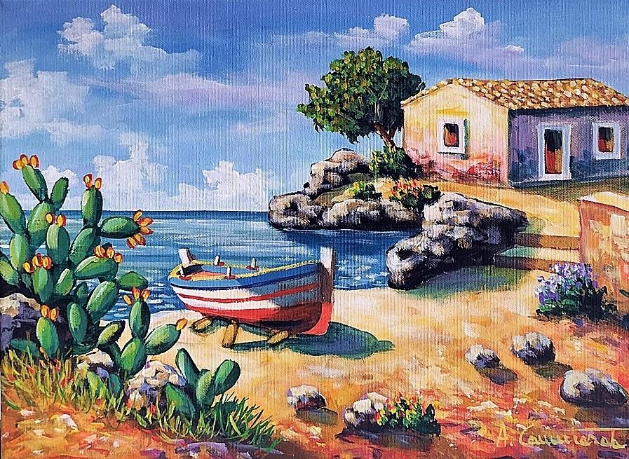 Brezza di mare Olio su tela 30 x 40 cm