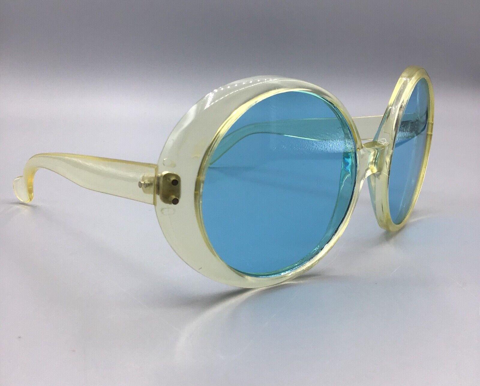 Italy occhiale da sole Sunglasses vintage light blue lens lunettes sonnenbrillen