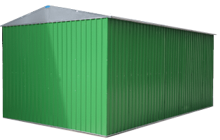 Box in Lamiera Zincata Verde mt 5x3