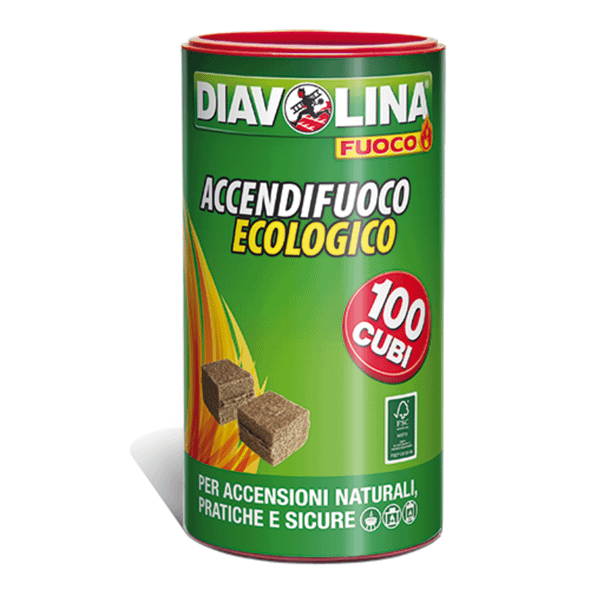 27530-DIAVOLINA ACCENDIGRILL ECOLOGICA 100 CUBI
