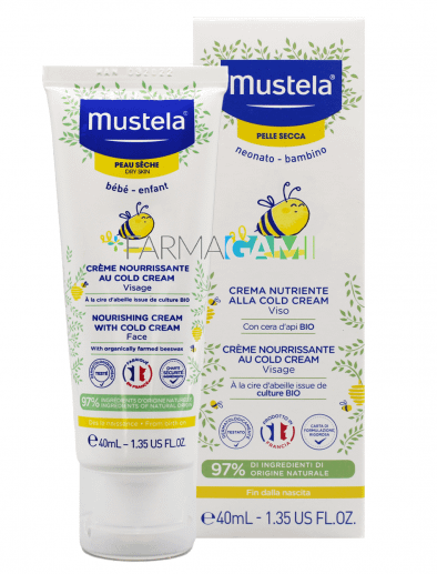 Mustela crema nutriente viso alla cold cream 40 ml