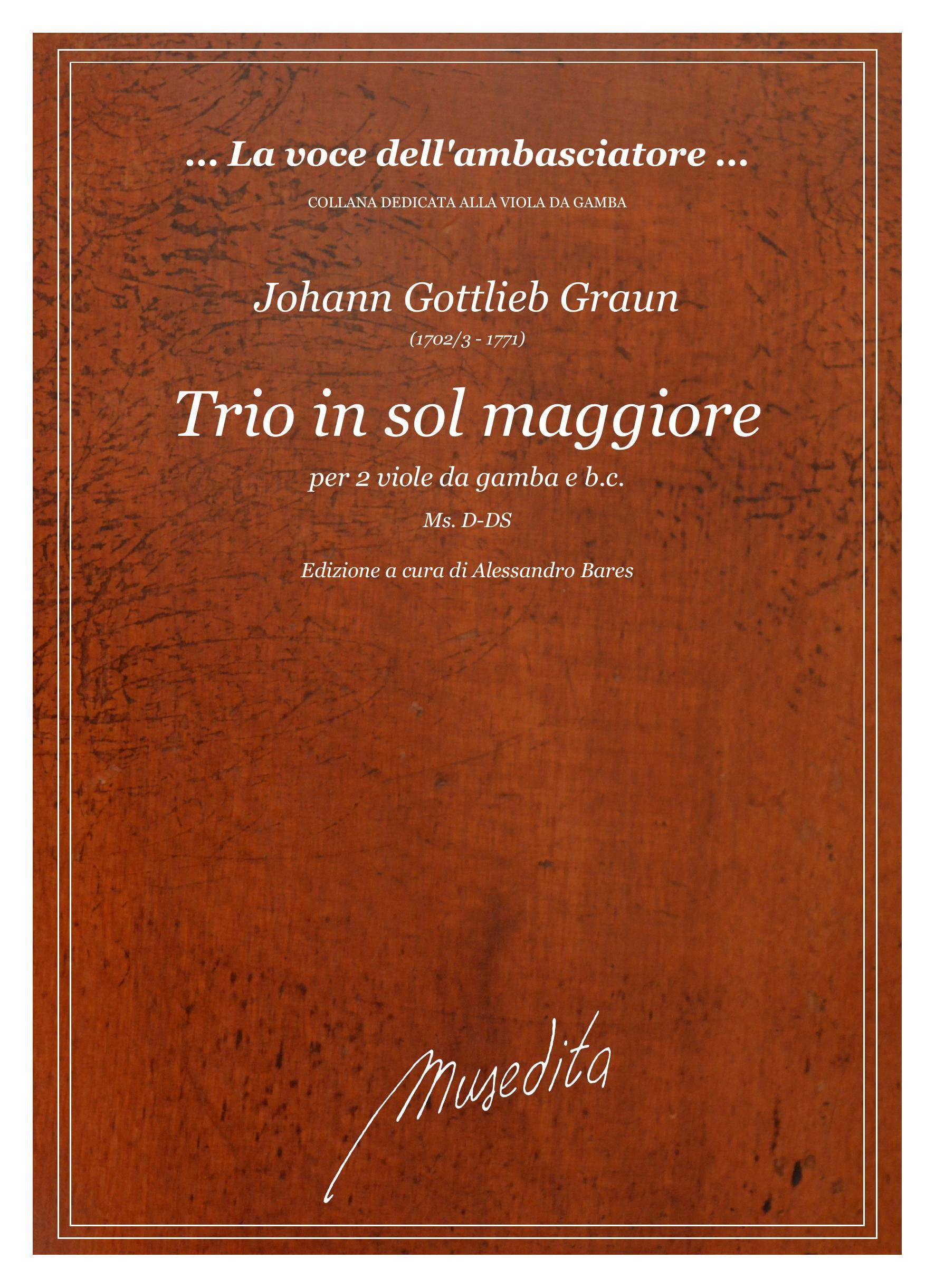 J.G.Graun: Trio in sol maggiore (Ms, [1750)]