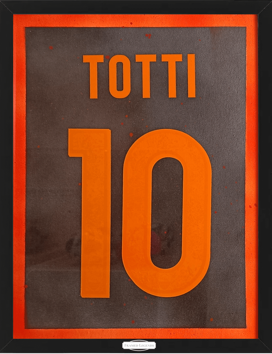 Artwork AS Roma Football Theme Francesco Totti Limited Edition