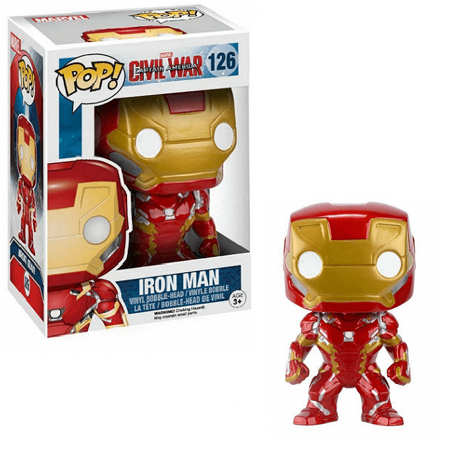 Funko Pop 126 - Iron Man (Bobble Head)