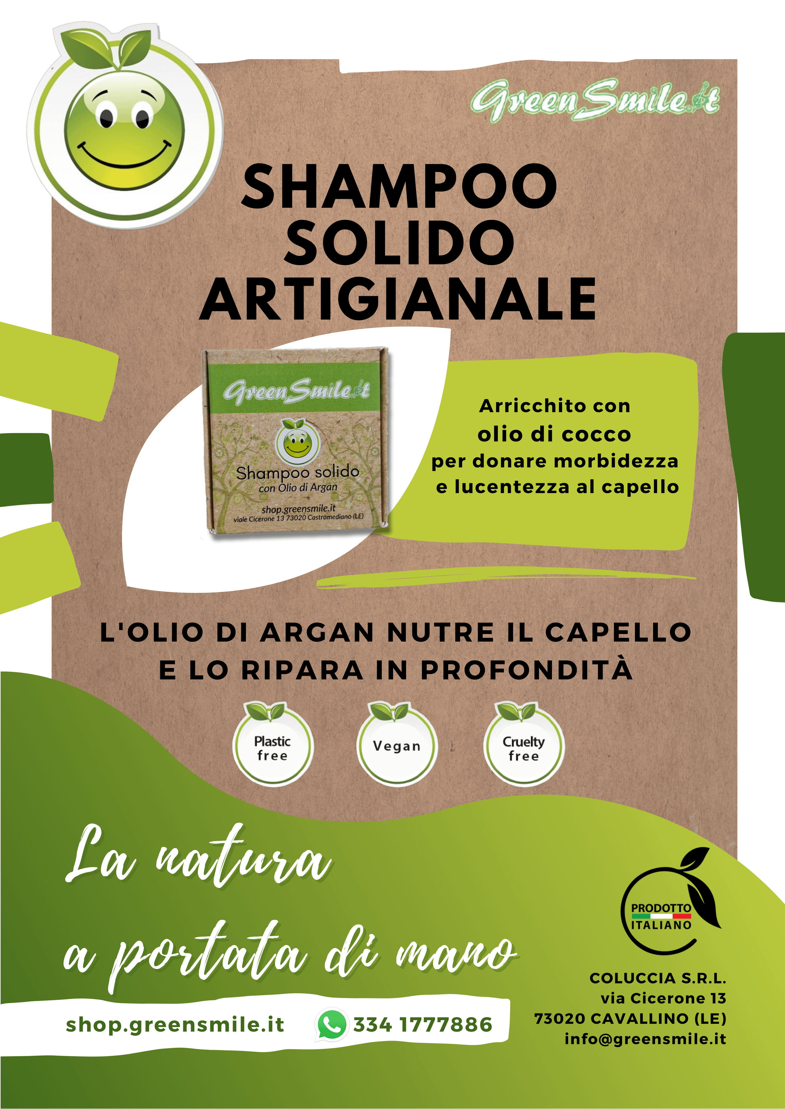 Shampoo solido artigianale GreenSmile