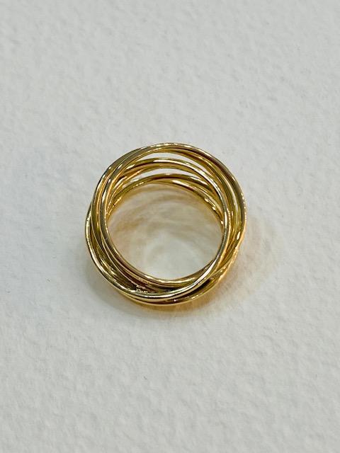 Collezione "Filo di luce" anello in oro giallo