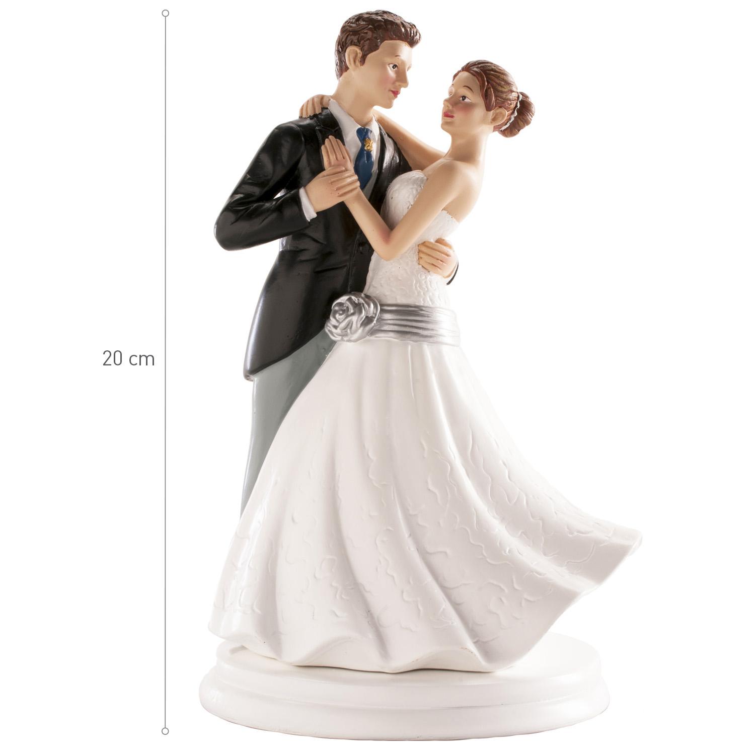 Coppia di sposi che ballano 20cm