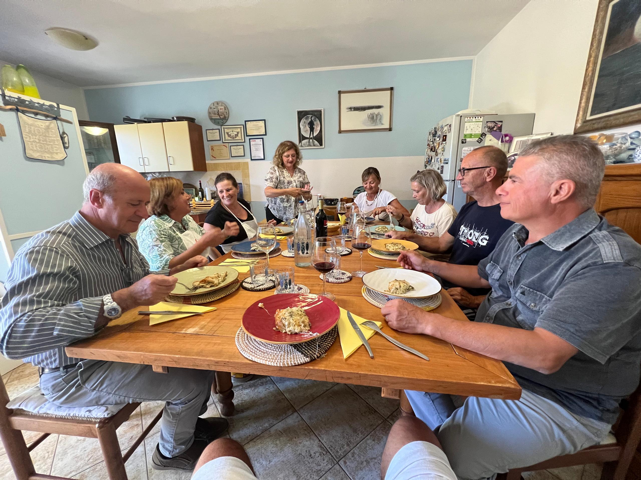 Cena tradizionale sarda Sardinian tradictional dinner