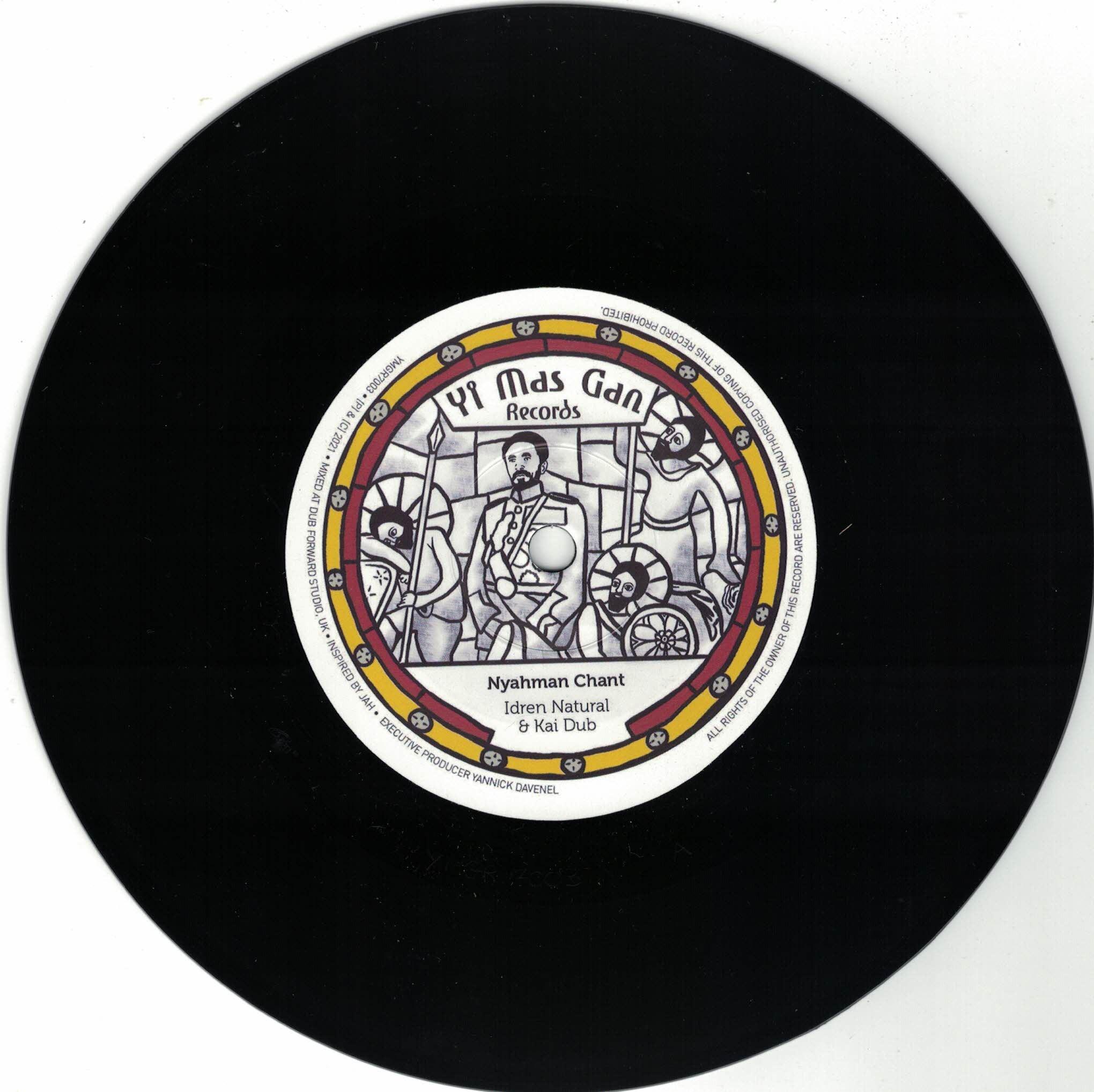 Idren Natural & Kai Dub - Nyahman Chant Yi Mas Gan Records 7 inch