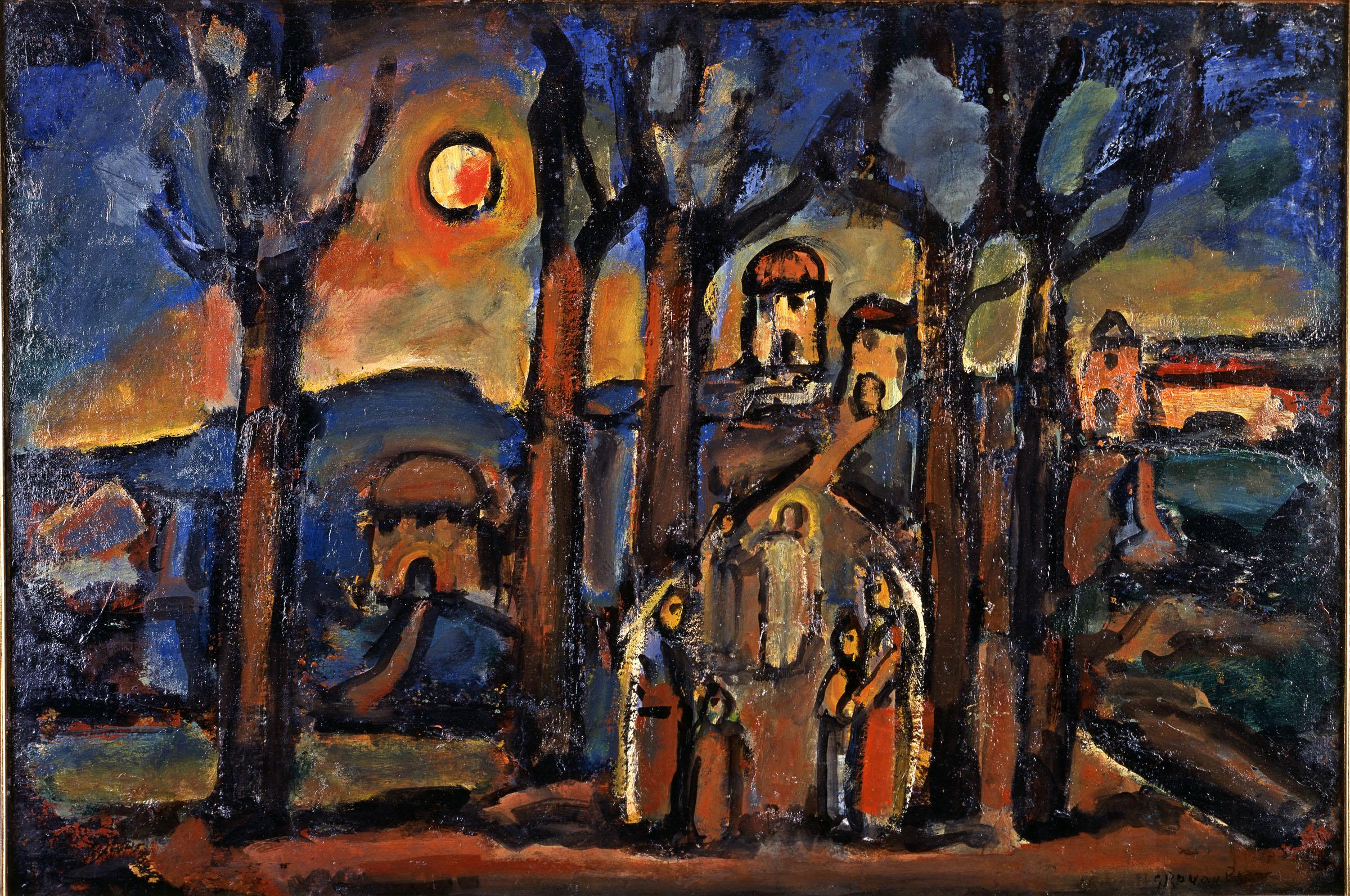 Dipinto: GEORGES ROUAULT, Autunno a Nazareth, 1957