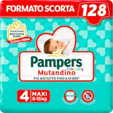 Pampers  Baby Dry Mutandino Taglia 4 x128 Pannolini