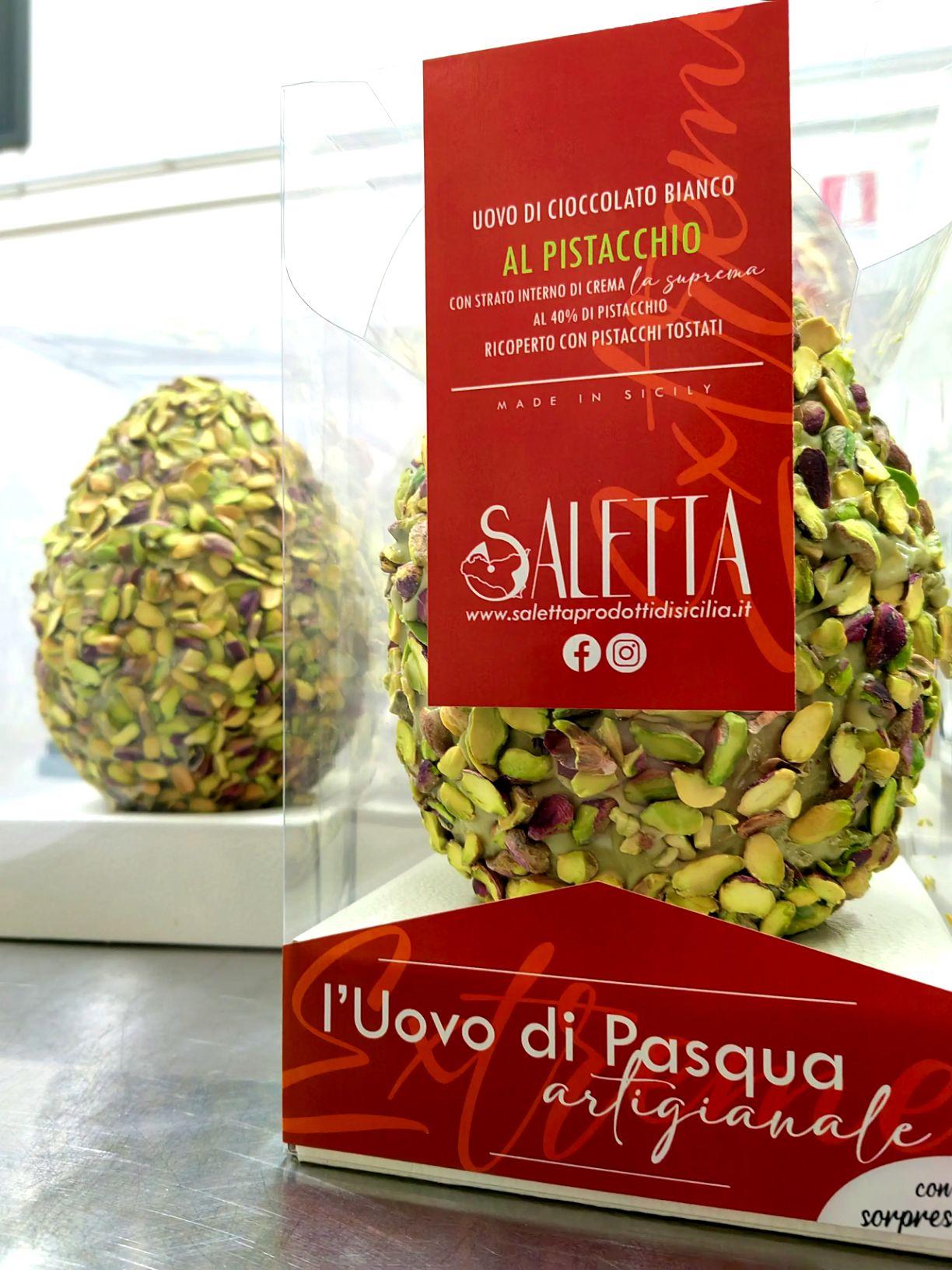 Uovo di Pasqua al PISTACCHIO. Linea Extreme