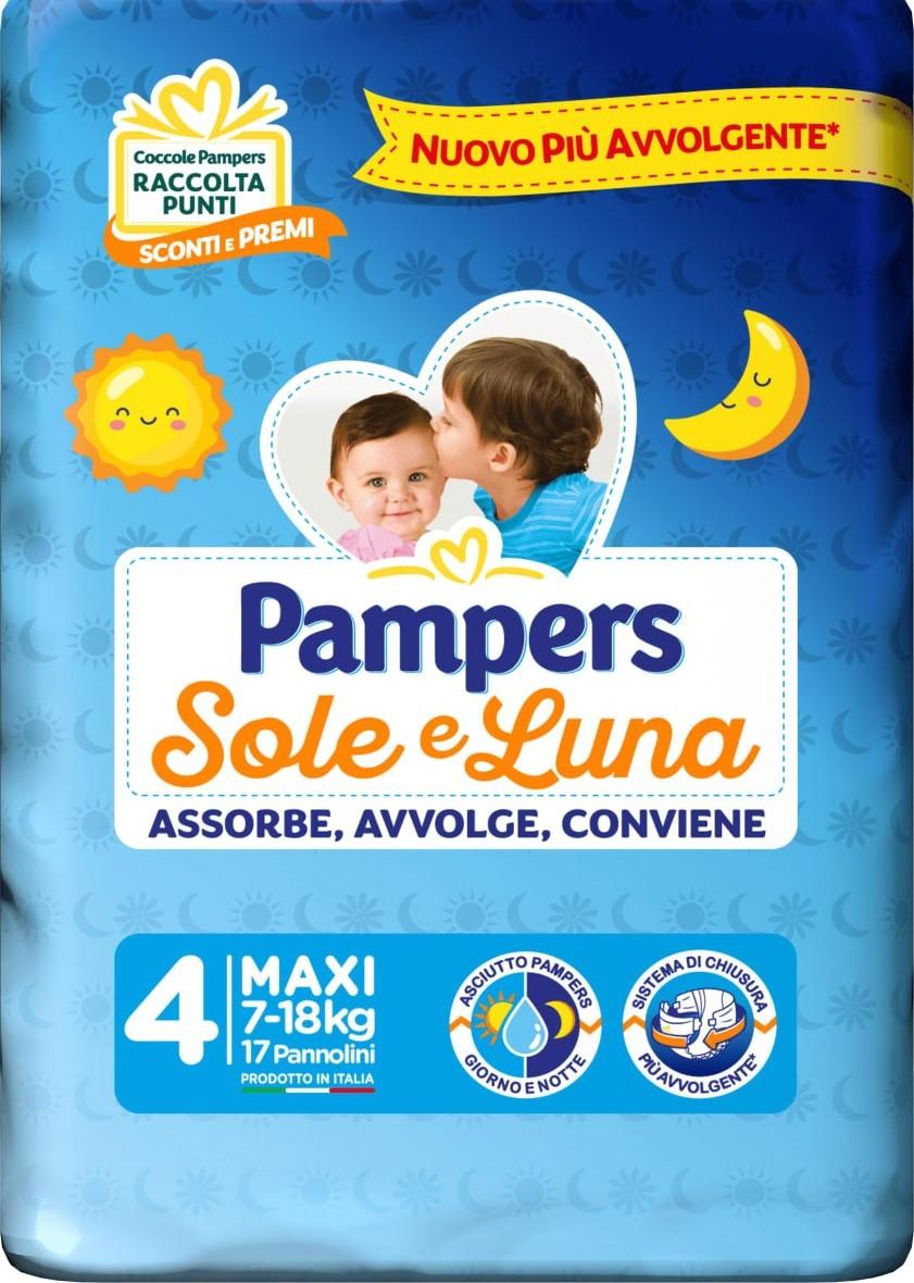 Pampers Sole Luna taglia 4 - 17 pannolini