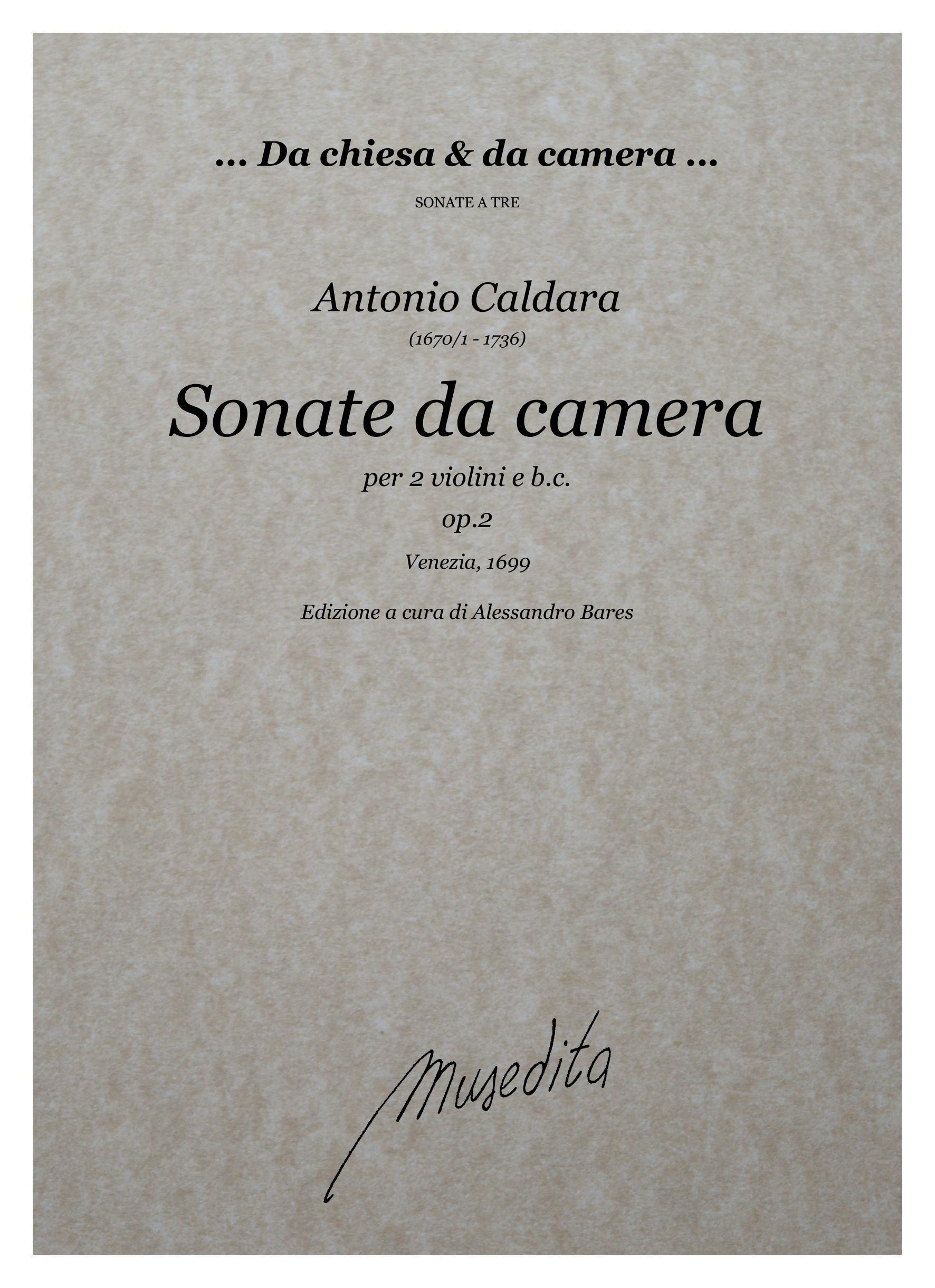 A.Caldara: Sonate da camera op.2 (Venezia, 1699)