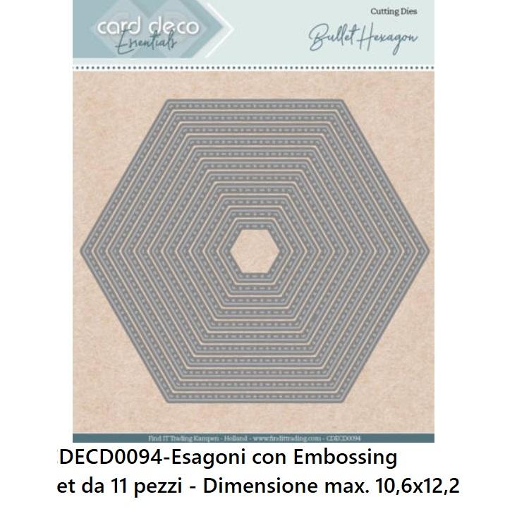 Fustelle geometriche con Embossing-CDECD0094-Esagono
