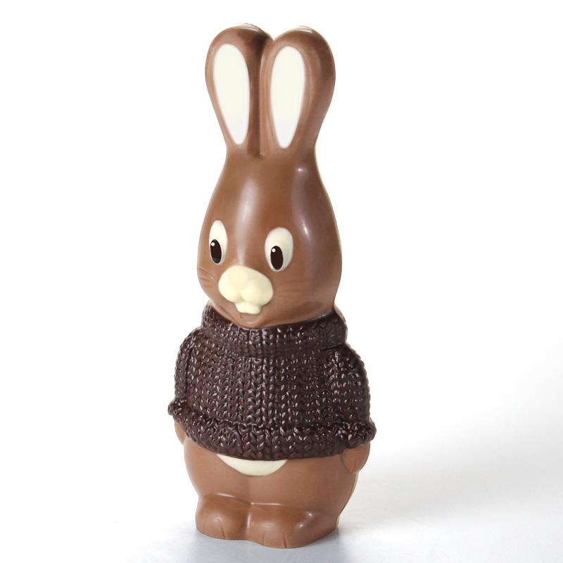Coniglietto con maglioncino di cioccolato