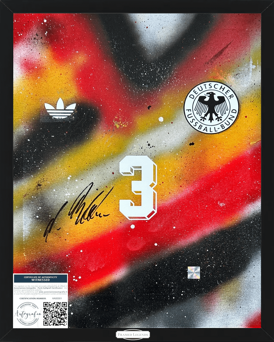 Artwork Germania Theme Andreas Brehme world Cup 90 Limited Edition