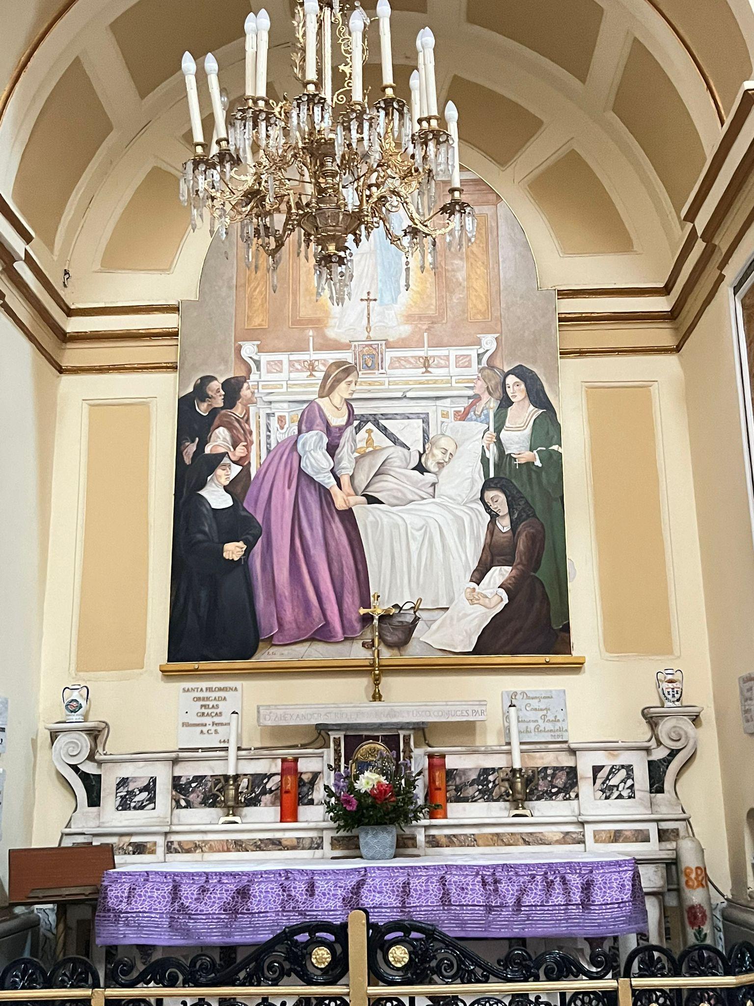 Miraculous altar of St Philomena
