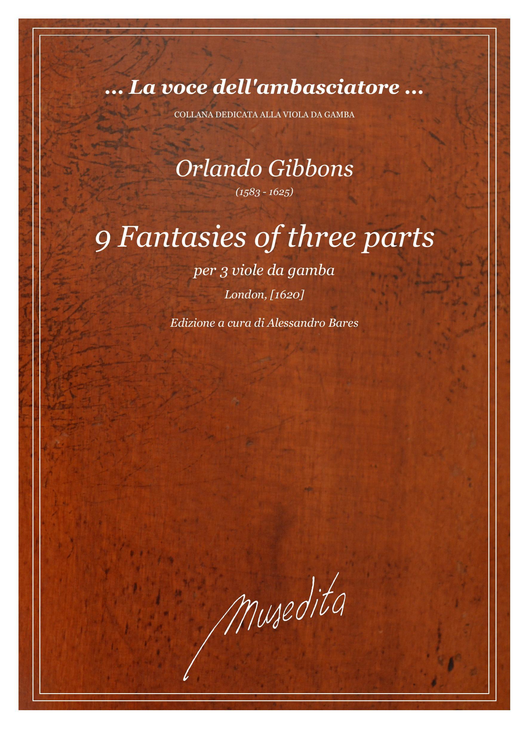 O.Gibbons: Fantazias in three parts (London, [1620])