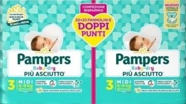 Pampers Baby Dry pacco doppio taglia 3