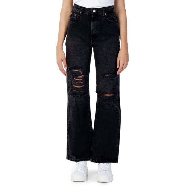 Only - Jeans Wide Leg Strappati Donna