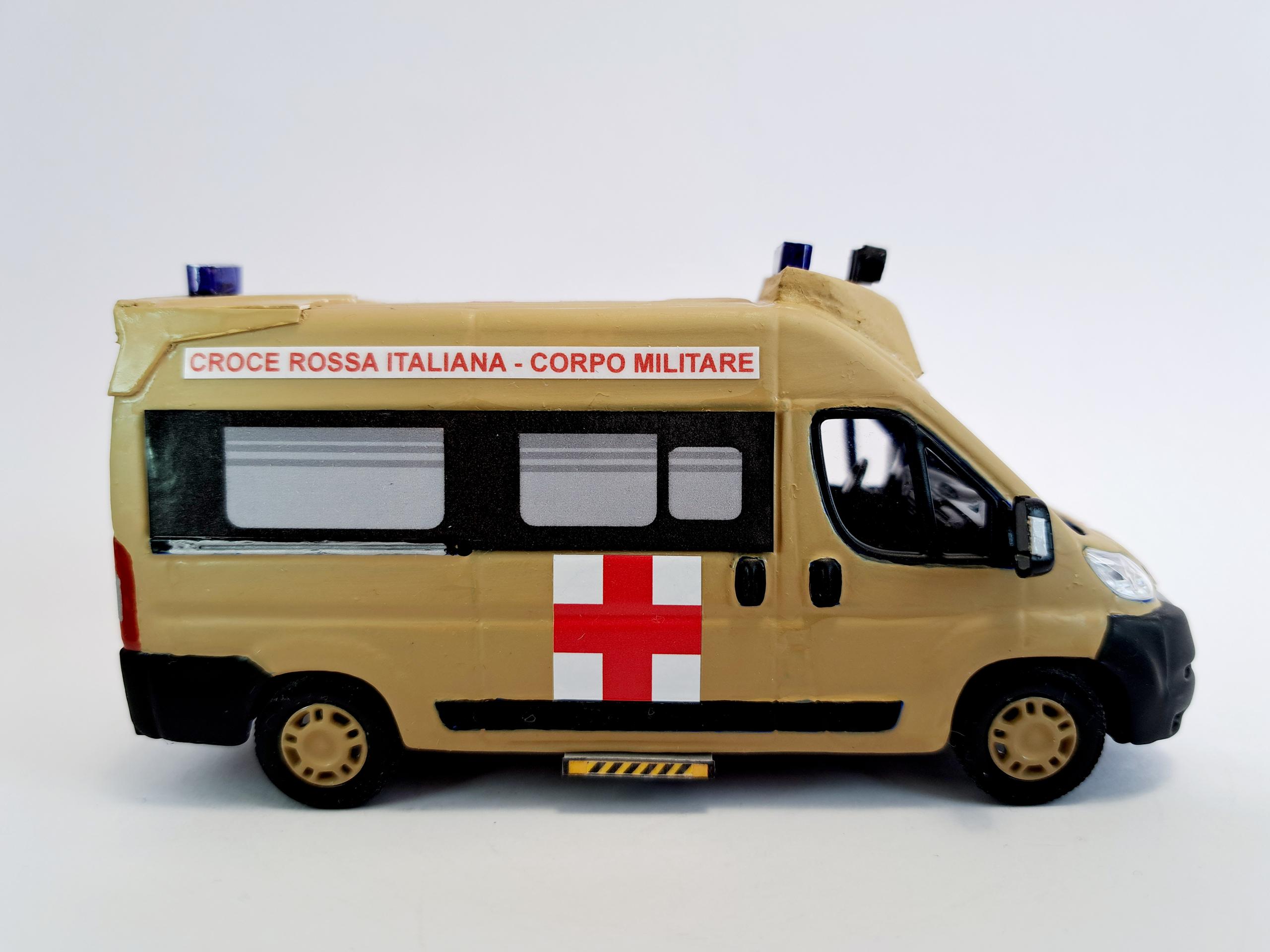 FIAT DUCATO X250 AMBULANZA CROCE ROSSA ITALIANA CORPO MILITARE