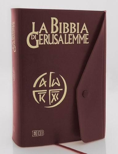 Bibbia Gerusalemme similpelle con bottone