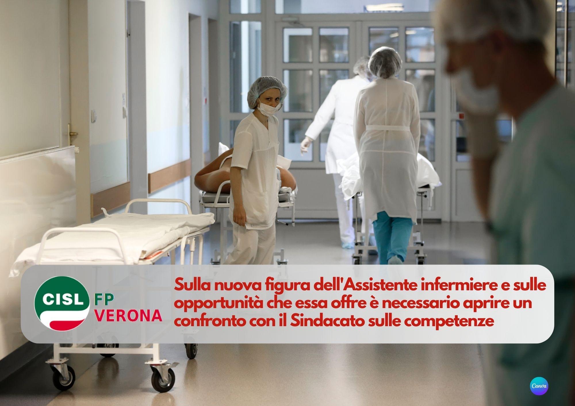 CISL FP Verona. Assistente infermiere: opportunità da non sprecare, ma serve confronto con sindacato