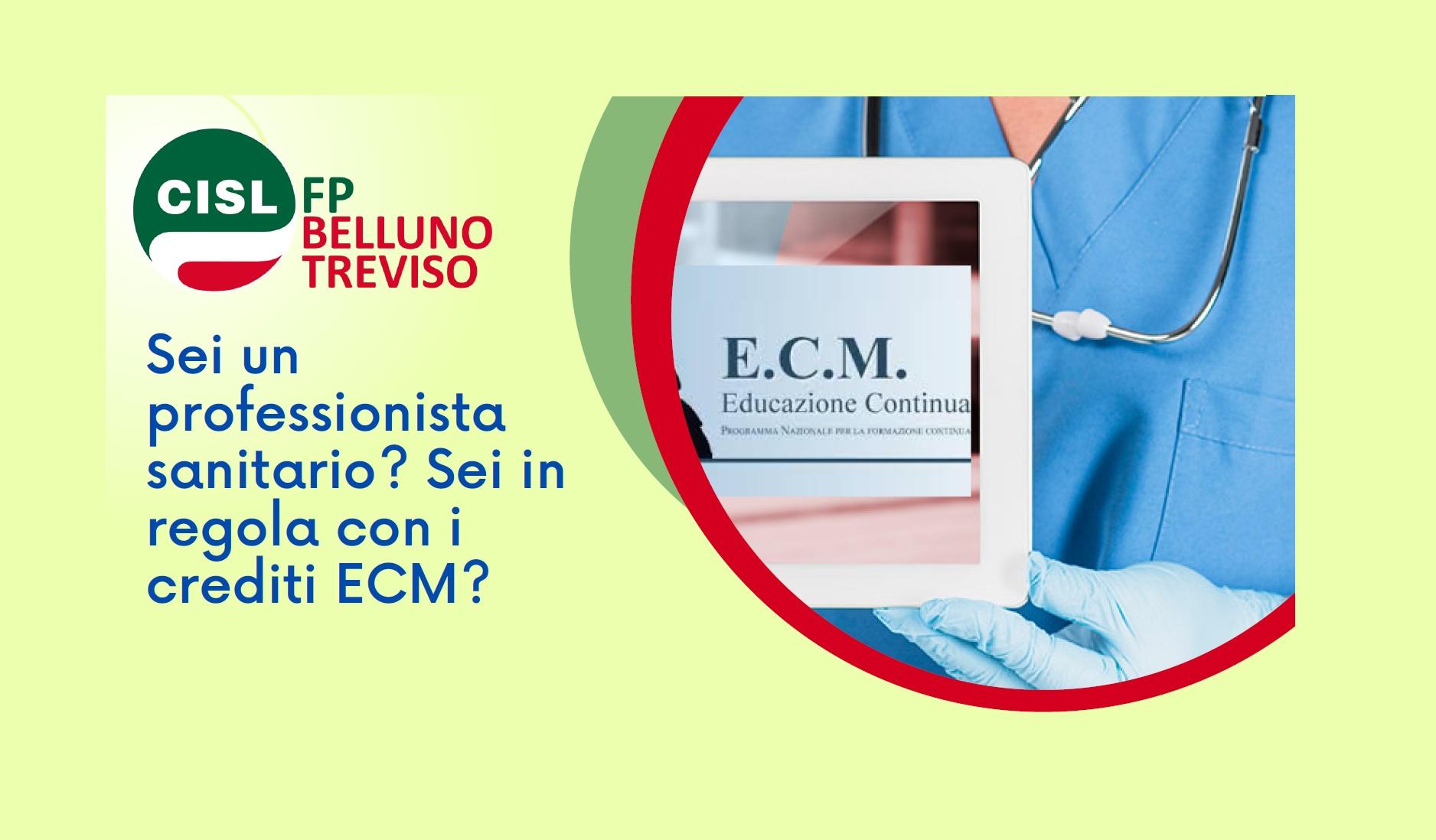 CISL FP Belluno Treviso Sei un professionista sanitario? Sei in regola con i crediti? Leggi questo post