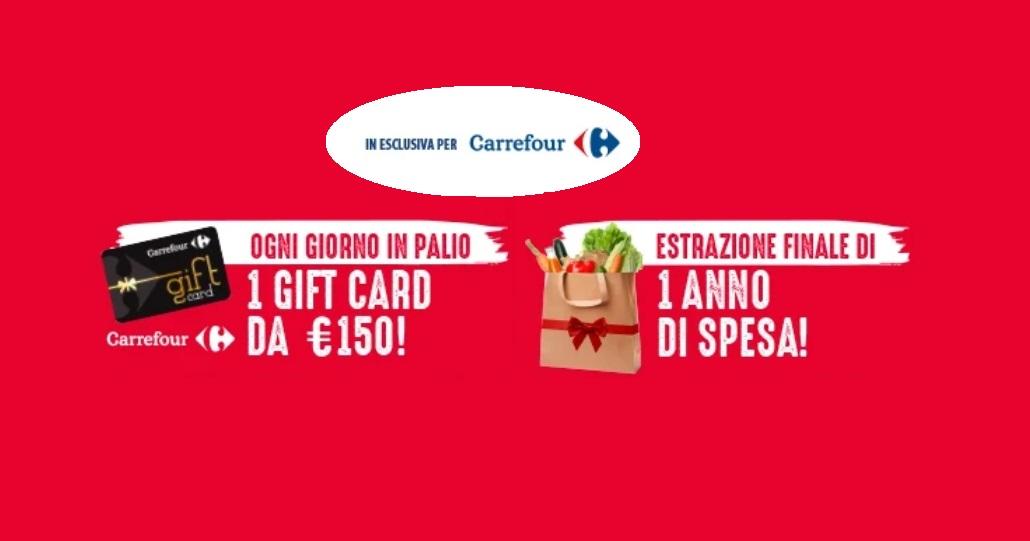 Vinci Gift Card Carrefour da150,00€ con Amadori "AMADORI TI REGALA LA SPESA"