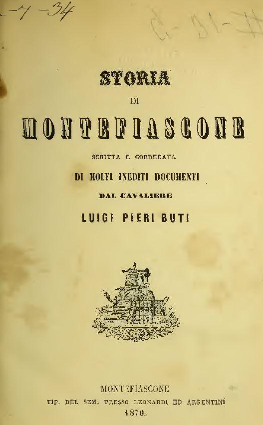 Storia di Montefiascone 1870