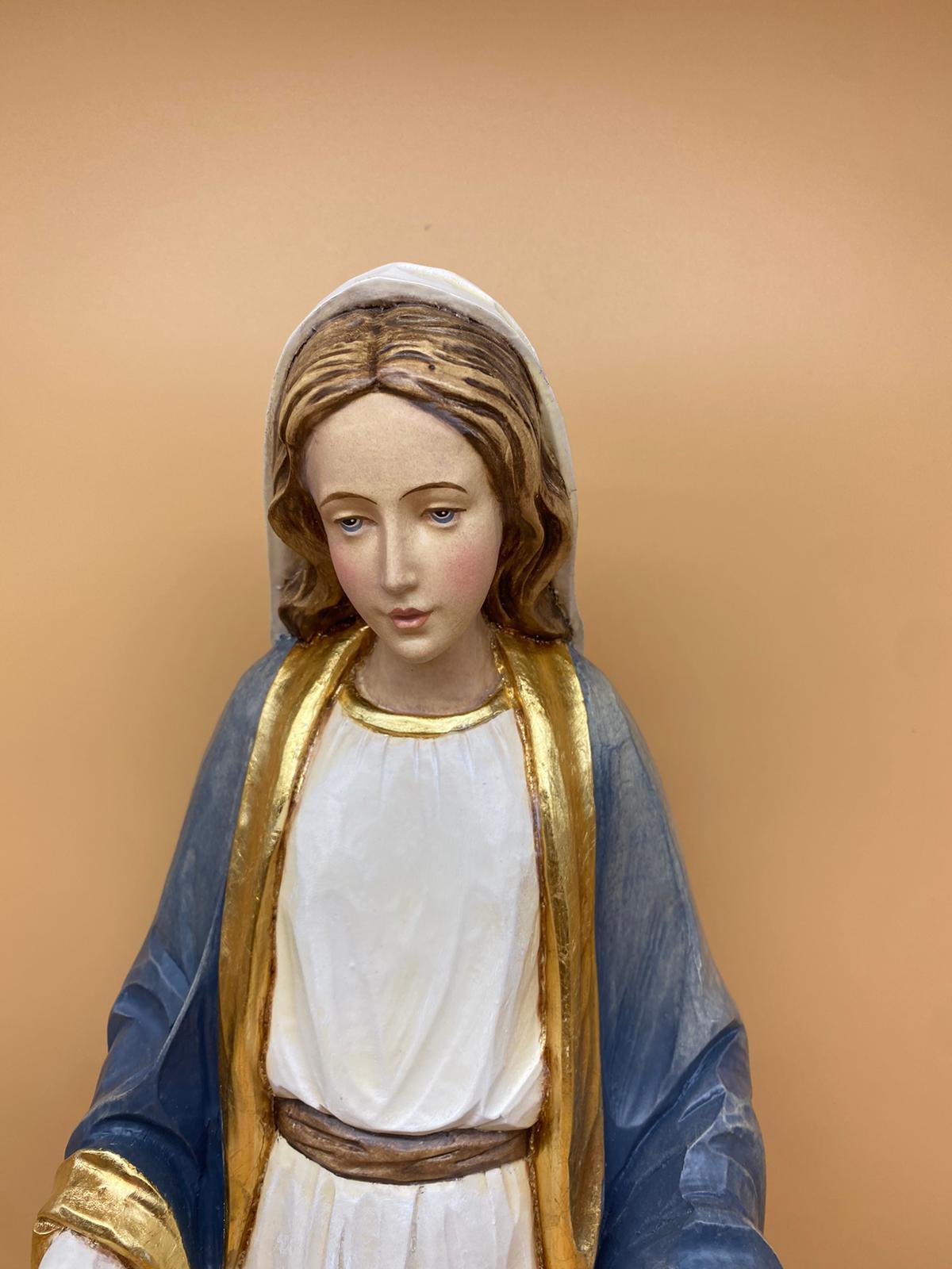 Madonna Maria Immacolata in vetroresina, colorato a olio