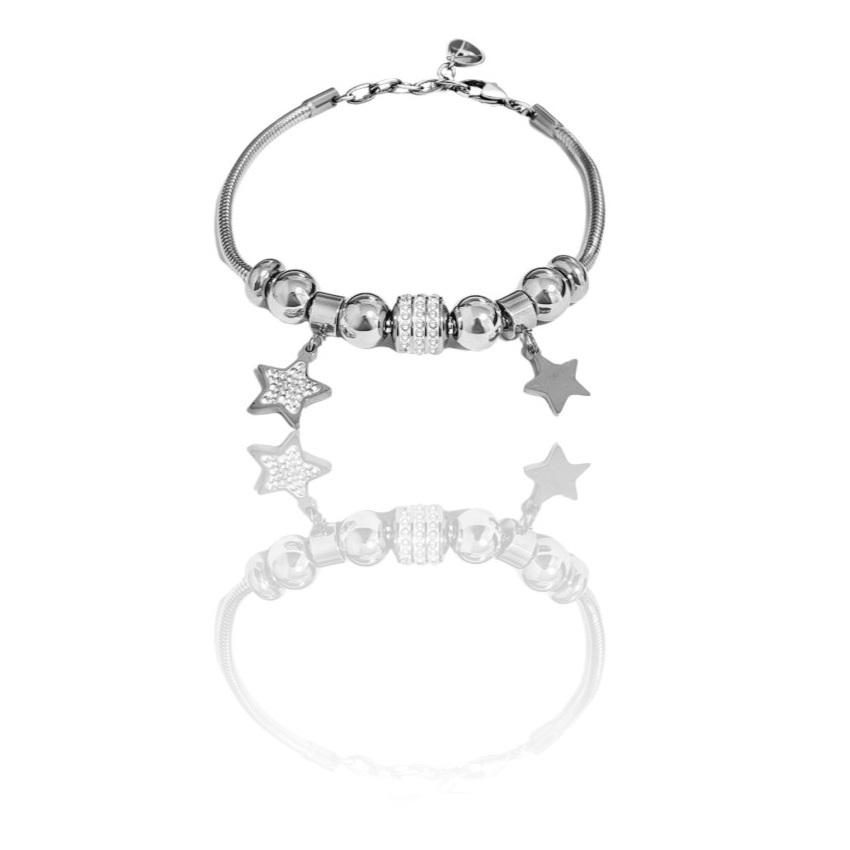 Bracciale in acciaio Stella