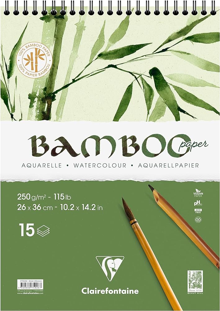 Clairefontaine - Bamboo Paper -  Carta di bamboo per acquerello