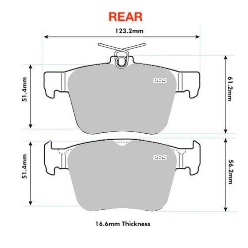 PBS Brake Pads Front / Rear VW GOLF 7 R / GTI