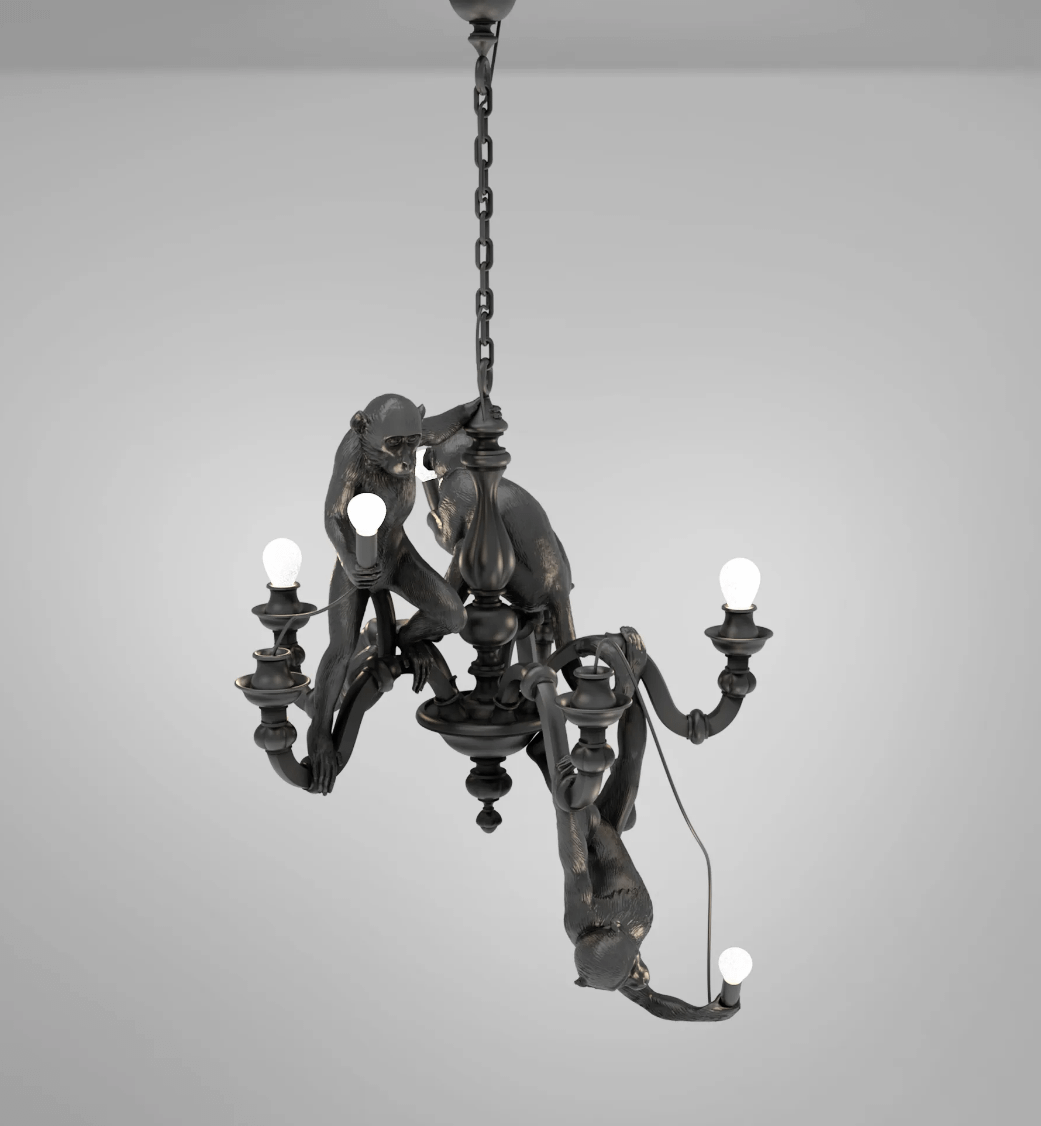 Monkey Chandelier Lampadario