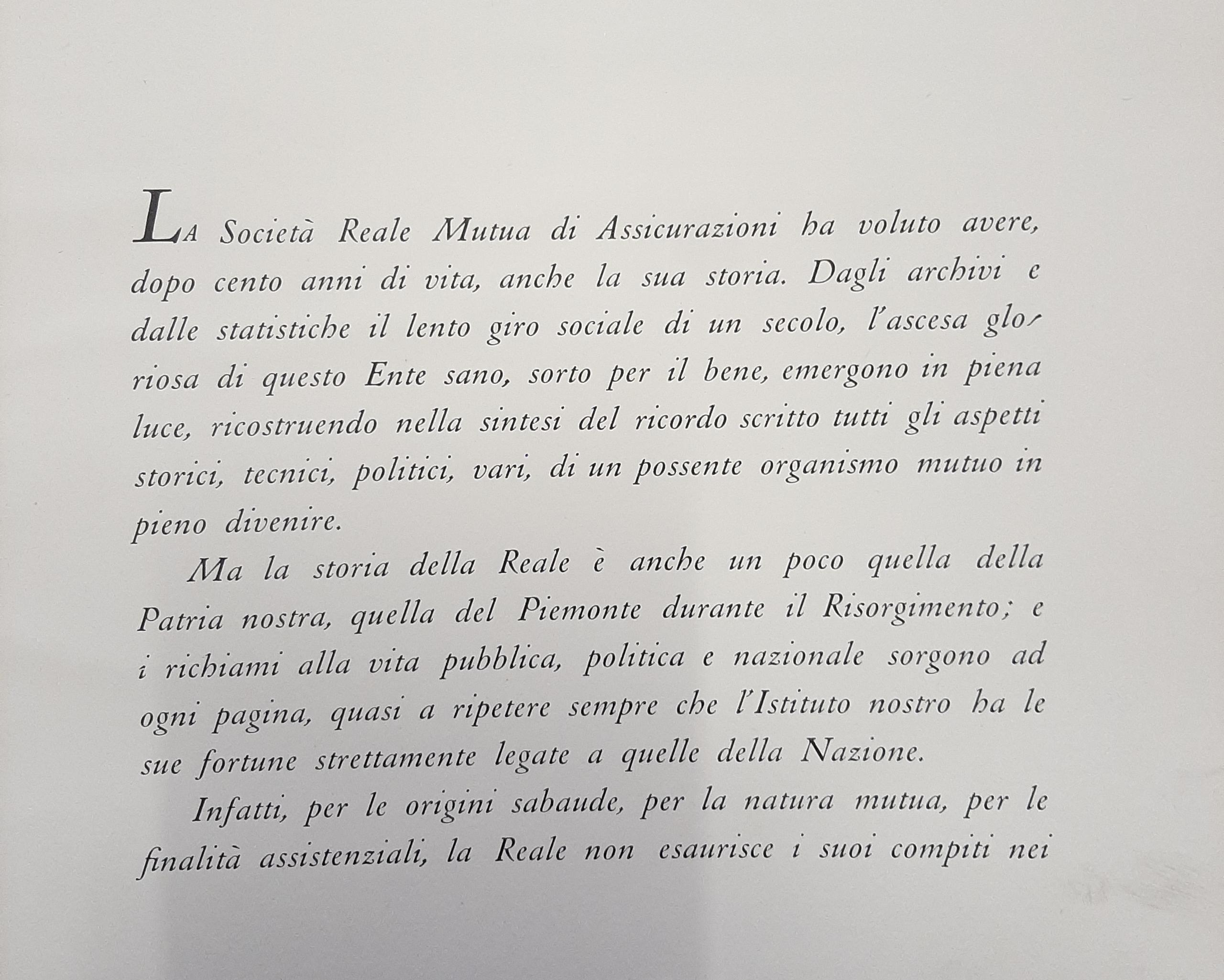 La Società Reale Mutua di Assicurazioni 1928