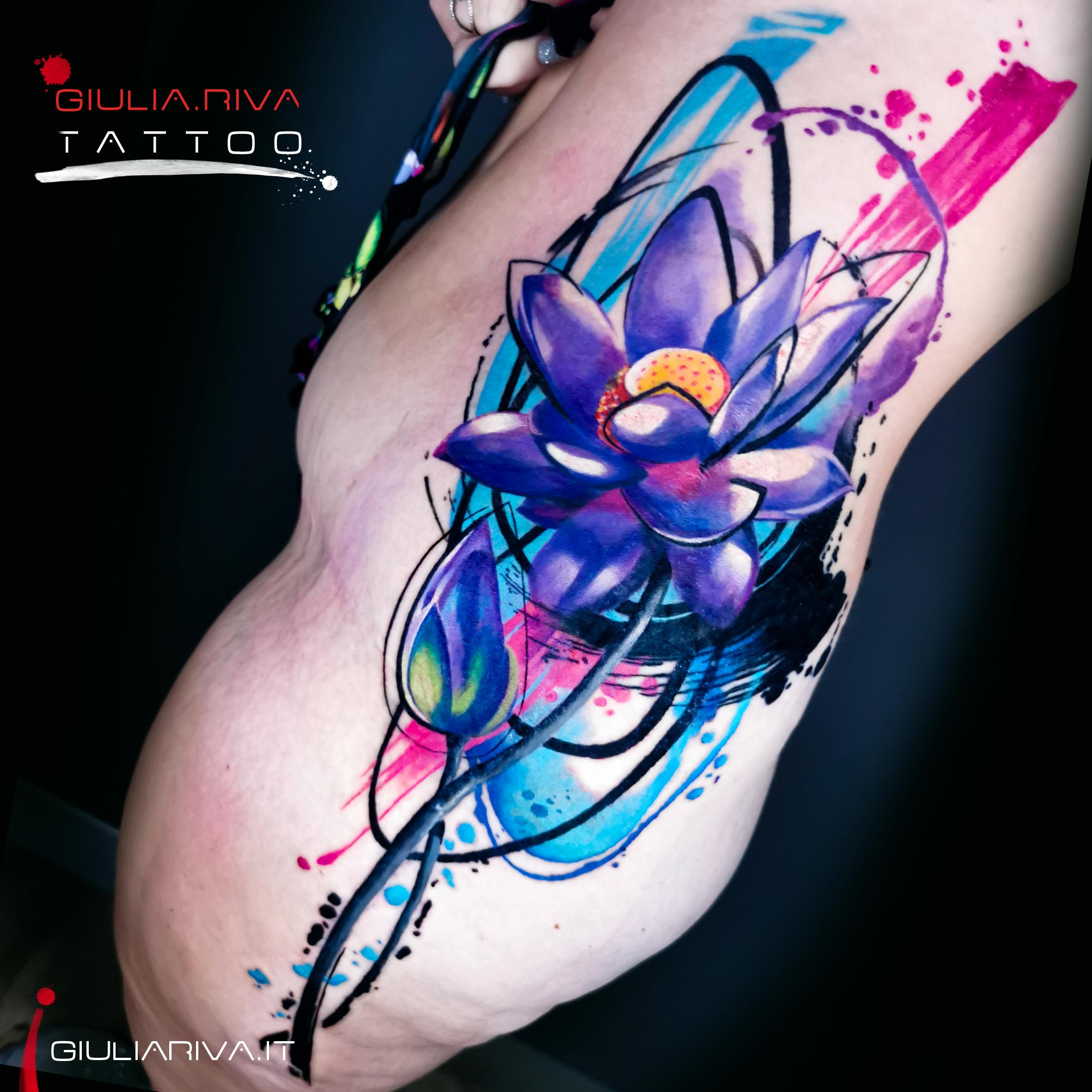 cover up tattoo copertura tatuaggio loto flower fiore lotus