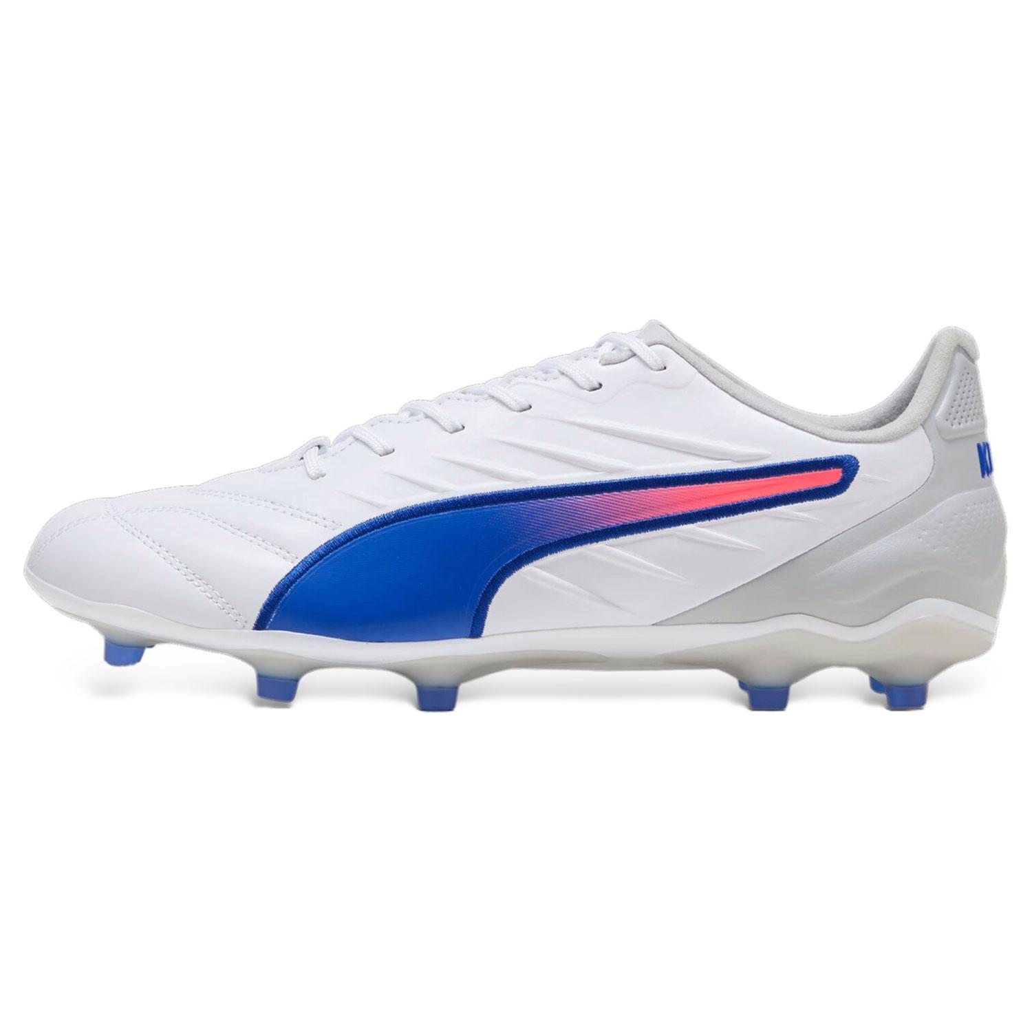 Puma King Pro FG/AG White Azul