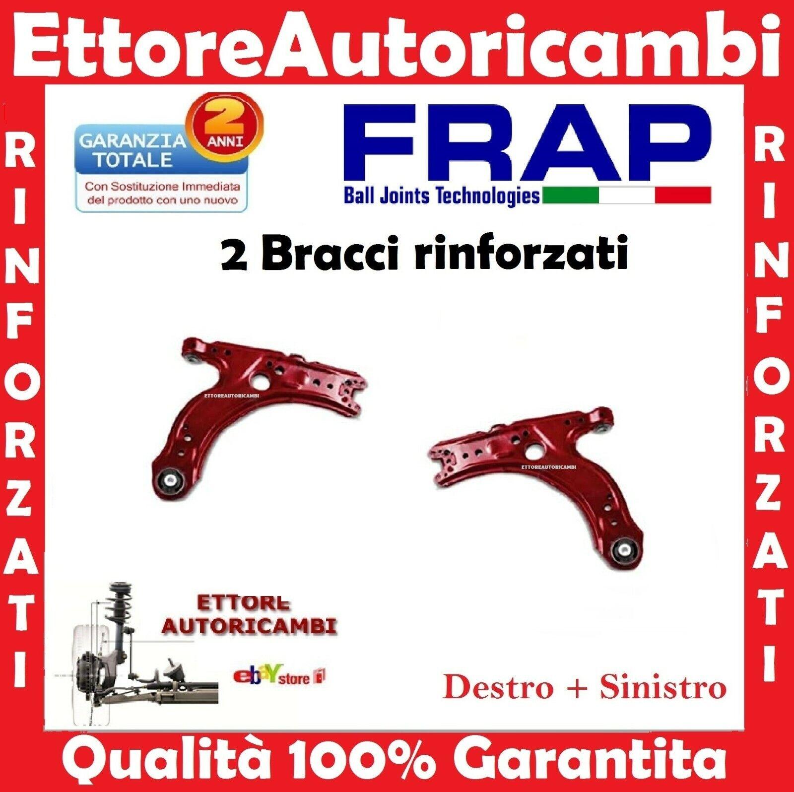 2 BRACCI OSCILLANTI INFERIORI RINFORZATI FRAP AUDI A3 - GOLF IV 4 - NEW BEETLE