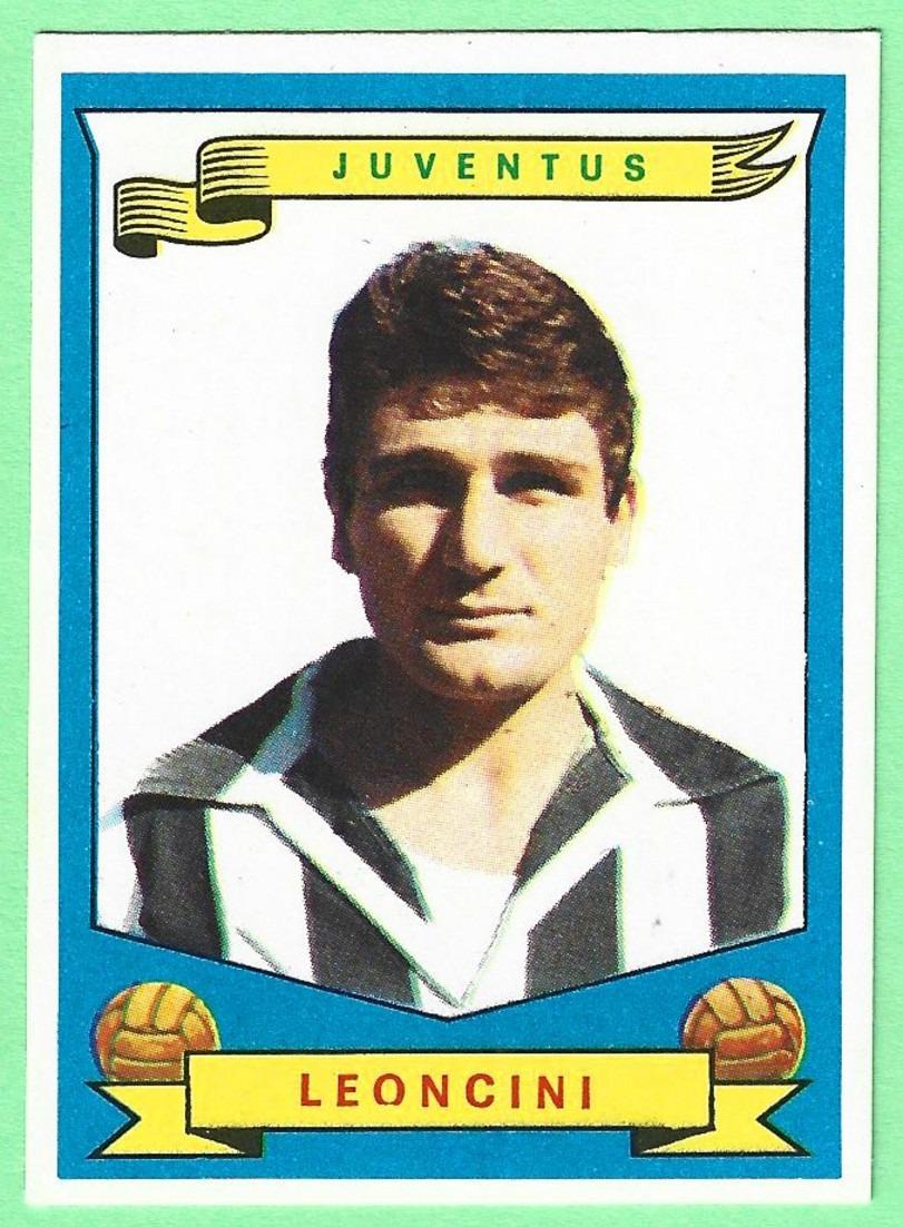 050> GIANFRANCO LEONCINI - JUVENTUS = Figurina Calciatori FOLGOR CALCIO - Campionato 1964-65