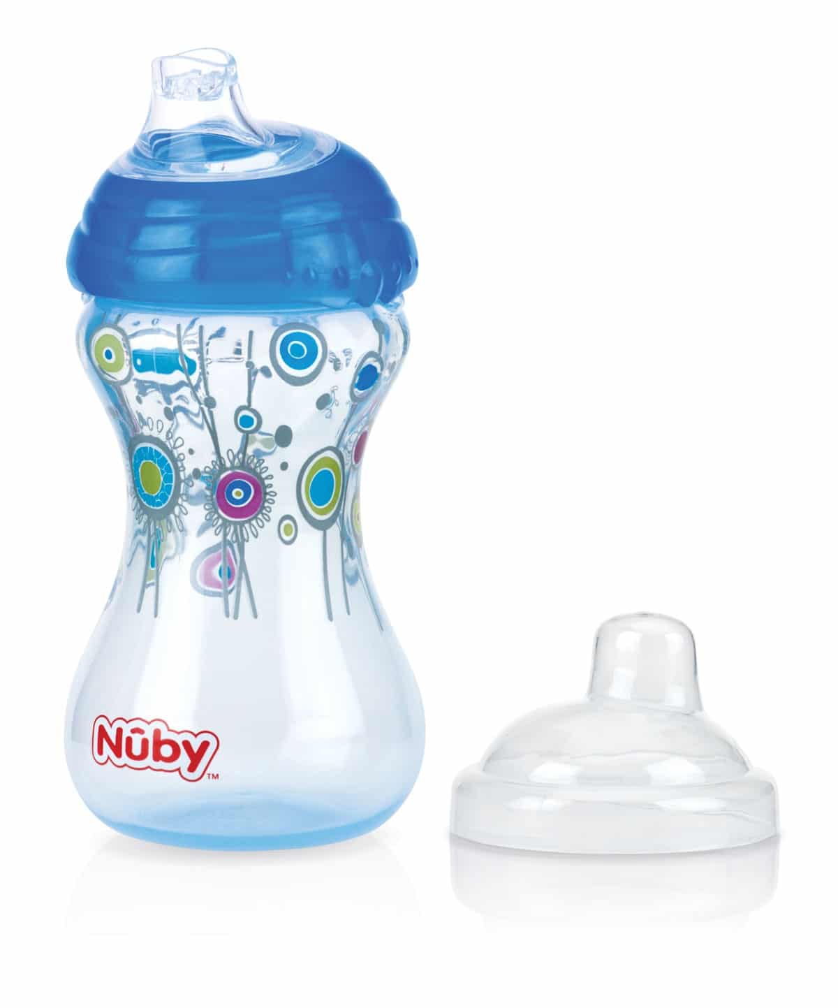 Nuby Tazza Azzurra Easy Grip serie Designer Blu