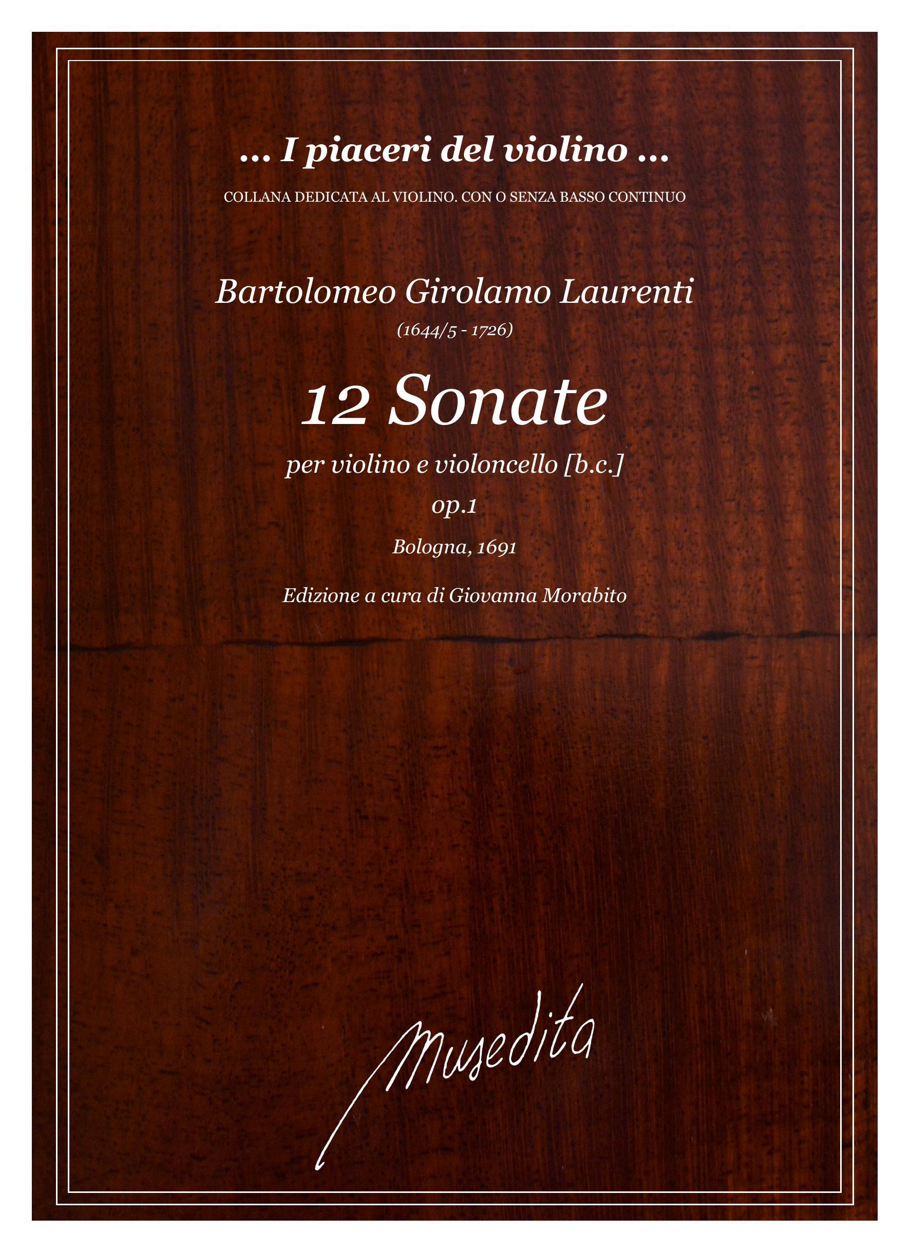 B.G.Laurenti: 12 Sonate op.1 (Bologna, 1691)