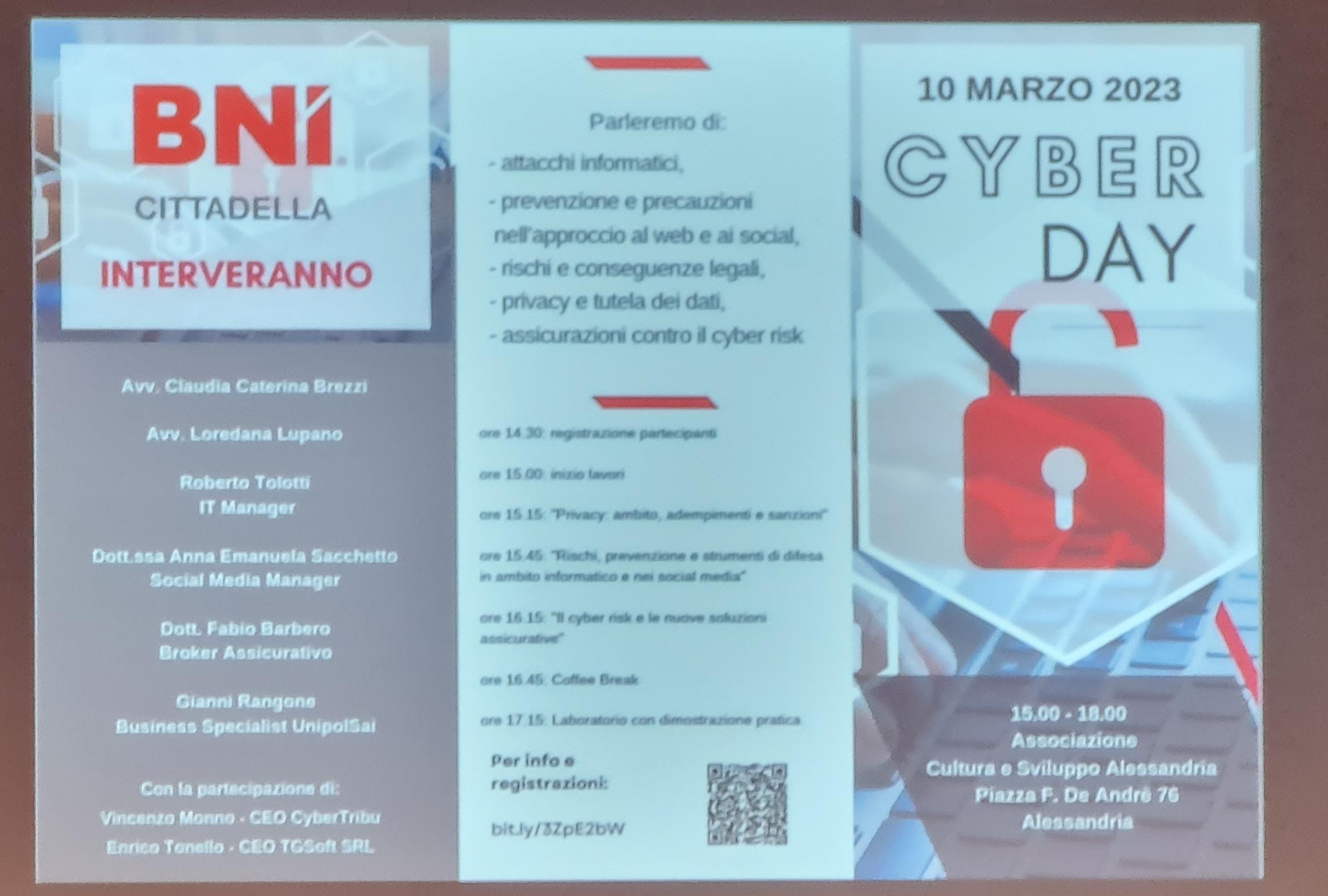 Evento su cybersecurity ad Alessandria