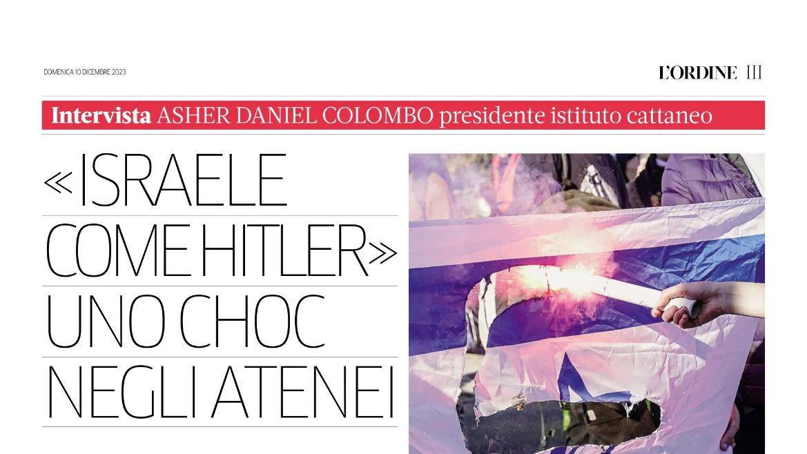 Israele come Hitler, choc negli atenei - Intervista ad Asher Colombo