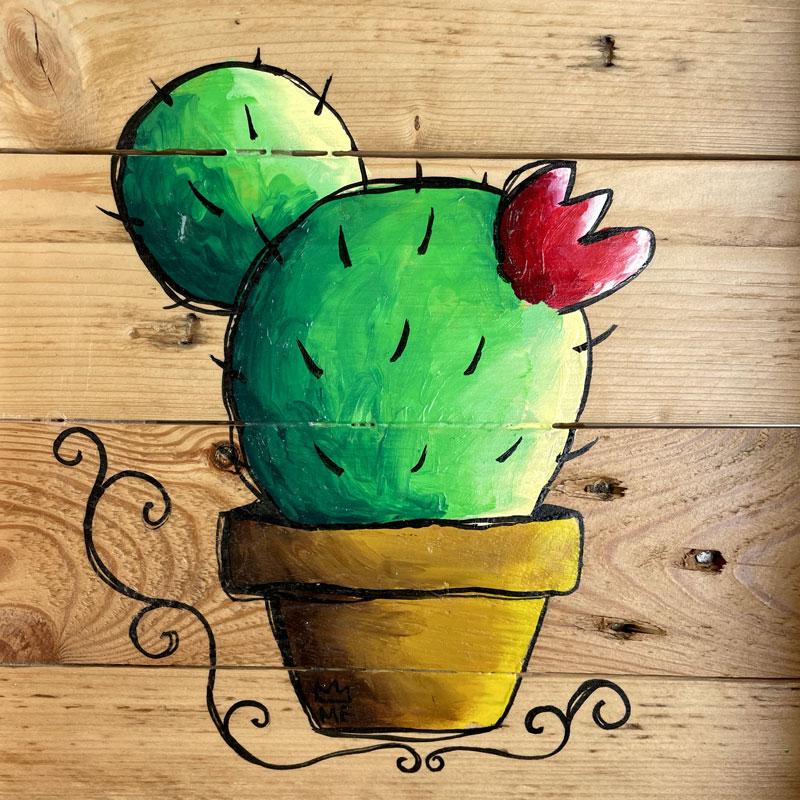 Vassoio con cactus